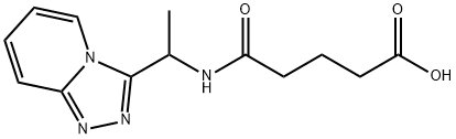 4-[(1-{[1,2,4]Triazolo[4,3-a]pyridin-3-yl}ethyl)carbamoyl]butanoic Acid Structure