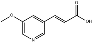 3-(5-methoxypyridin-3-yl)prop-2-enoic acid Structure