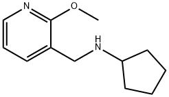 3-Pyridinemethanamine, N-cyclopentyl-2-methoxy- Structure