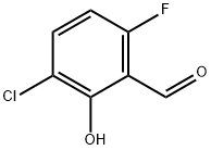 3-Chloro-6-fluoro-2-hydroxybenzaldehyde Structure