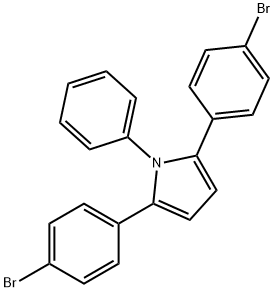 1H-Pyrrole, 2,5-bis(4-bromophenyl)-1-phenyl- Structure