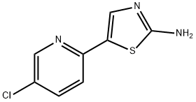 5-Chloro-2-(2'-amino-5'-thiazolyl)pyridine,1185312-78-0,结构式