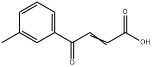 2-Butenoic acid, 4-(3-methylphenyl)-4-oxo- Structure