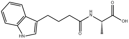 L-Alanine, N-[4-(1H-indol-3-yl)-1-oxobutyl]- 化学構造式