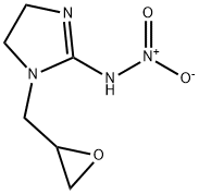 1H-Imidazol-2-amine, 4,5-dihydro-N-nitro-1-(2-oxiranylmethyl)- Structure