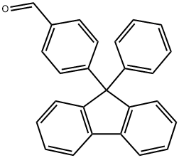 4-(9-フェニル-9H-フルオレン-9-イル)ベンズアルデヒド 化学構造式