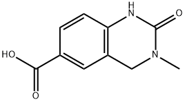 6-Quinazolinecarboxylic acid, 1,2,3,4-tetrahydro-3-methyl-2-oxo-,118621-07-1,结构式