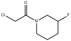 Ethanone, 2-chloro-1-(3-fluoro-1-piperidinyl)- Structure