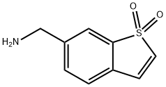 6-(氨基甲基)苯并[B]噻吩1,1-二氧化物 结构式