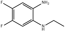 1,2-Benzenediamine, N1-ethyl-4,5-difluoro- 结构式