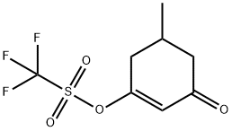 1-(三氟甲磺酰基)-1-羟基-5-甲氧基-环己烯3-酮,1187055-93-1,结构式