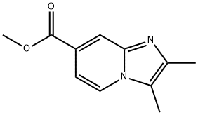 Imidazo[1,2-a]pyridine-7-carboxylic acid, 2,3-dimethyl-, methyl ester Structure