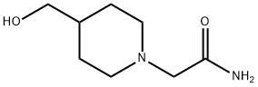 1-Piperidineacetamide, 4-(hydroxymethyl)- Structure