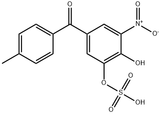 Methanone, [4-hydroxy-3-nitro-5-(sulfooxy)phenyl](4-methylphenyl)- Struktur
