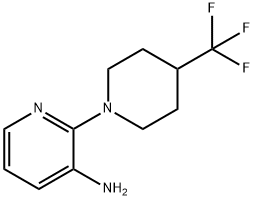 3-Pyridinamine, 2-[4-(trifluoromethyl)-1-piperidinyl]- 结构式
