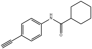 Cyclohexanecarboxamide, N-(4-ethynylphenyl)- 结构式