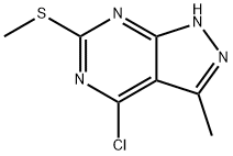 4-chloro-3-methyl-6-methylmercaptopyrazolo[3,4-d]pyrimidine|4-氯-3-甲基-6-(甲硫基)-1H-吡唑并[3,4-D]嘧啶