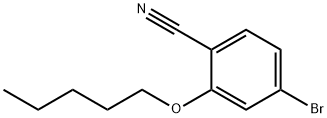 4-Bromo-2-(pentyloxy)benzonitrile Structure