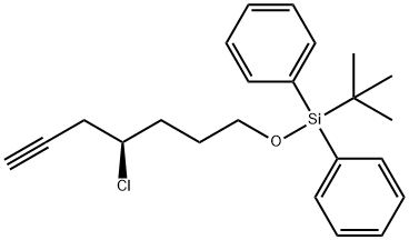 1,1''-[[[(4R)-4-Chloro-6-heptyn-1-yl]oxy](1,1-dimethylethyl)silylene]bis[benzene] Structure