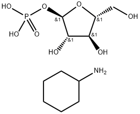 α-D-Arabinofuranose, 1-(dihydrogen phosphate), compd. with cyclohexanamine (9CI) Struktur