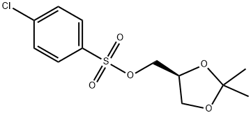 Benzenesulfonic acid, 4-chloro-, [(4S)-2,2-dimethyl-1,3-dioxolan-4-yl]methyl ester Structure