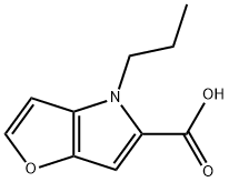 4H-Furo[3,2-b]pyrrole-5-carboxylic acid, 4-propyl- Structure