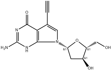 7-Ethynyl-7-deaza-2'-deoxyguanosine 结构式