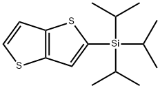 三异丙基(噻吩并[3,2-B]噻吩-2-基)硅烷,1193633-94-1,结构式