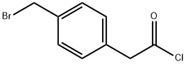 Benzeneacetyl chloride, 4-(bromomethyl)- 结构式