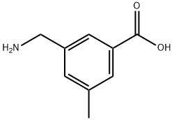 Benzoic acid, 3-(aminomethyl)-5-methyl- Structure