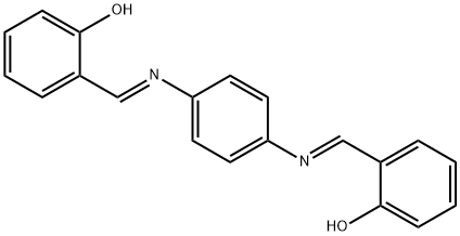 Phenol, 2,2'-[1,4-phenylenebis[(E)-nitrilomethylidyne]]bis- (9CI) Structure