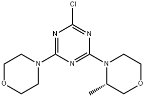 1,3,5-Triazine, 2-chloro-4-[(3S)-3-methyl-4-morpholinyl]-6-(4-morpholinyl)-,1197160-99-8,结构式