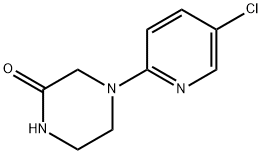 4-(5-Chloro-2-pyridinyl)-2-piperazinone Struktur