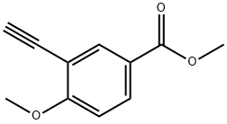 Benzoic acid, 3-ethynyl-4-methoxy-, methyl ester 结构式