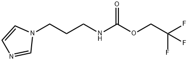 2,2,2-三氟乙基-N-[3-(1H-咪唑-1-基)丙基]氨基甲酸酯, 1197509-07-1, 结构式