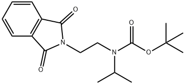Carbamic acid, N-[2-(1,3-dihydro-1,3-dioxo-2H-isoindol-2-yl)ethyl]-N-(1-methylethyl)-, 1,1-dimethylethyl ester Struktur