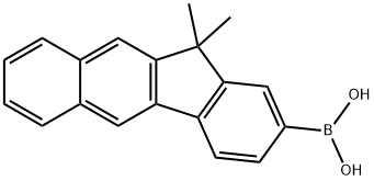 11,11-Dimethyl-11H-benzo[b]fluoren-2-yl)boronic acid Struktur
