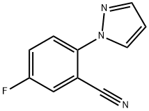 5-Fluoro-2-(1H-pyrazol-1-yl)benzonitrile Structure