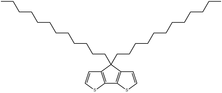 4,4-十二烷基-4H-环戊[2,1-B:3,4-B']二噻吩,1201921-87-0,结构式