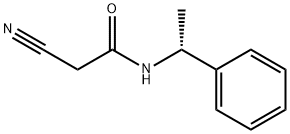 Acetamide, 2-cyano-N-[(1R)-1-phenylethyl]- Struktur