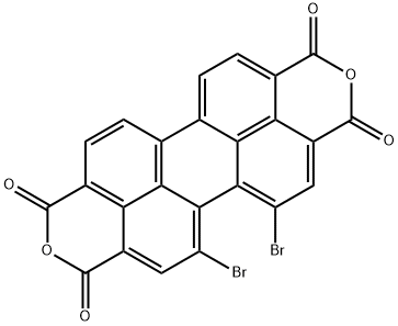 Perylo[3,4-cd:9,10-c'd']dipyran-1,3,8,10-tetrone, 5,6-dibromo-,1202969-19-4,结构式