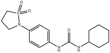 3-环己基-1-[4-(1,1-二氧代-1Λ6,2-噻唑烷-2-基)苯基]脲, 1202969-68-3, 结构式