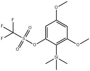 Methanesulfonic acid, 1,1,1-trifluoro-, 3,5-dimethoxy-2-(trimethylsilyl)phenyl ester,1203549-54-5,结构式