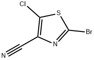 2-溴-5-氯噻唑-4-甲腈, 1204297-56-2, 结构式