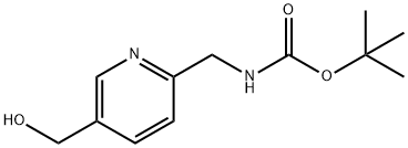 Carbamic acid, N-[[5-(hydroxymethyl)-2-pyridinyl]methyl]-, 1,1-dimethylethyl ester Structure