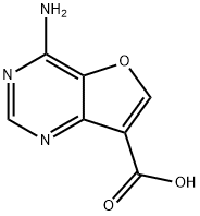 4-氨基呋喃[3,2-D]嘧啶-7-羧酸 结构式