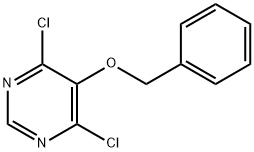 Pyrimidine, 4,6-dichloro-5-(phenylmethoxy)- Struktur