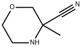 3-Morpholinecarbonitrile, 3-methyl- Structure