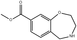 2,3,4,5-四氢苯并[F][1,4]氧氮杂-8-羧酸甲酯,1206229-00-6,结构式