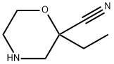 2-Morpholinecarbonitrile, 2-ethyl- 化学構造式